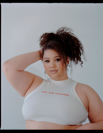 Camiseta sin mangas VA VA VOOM blanca