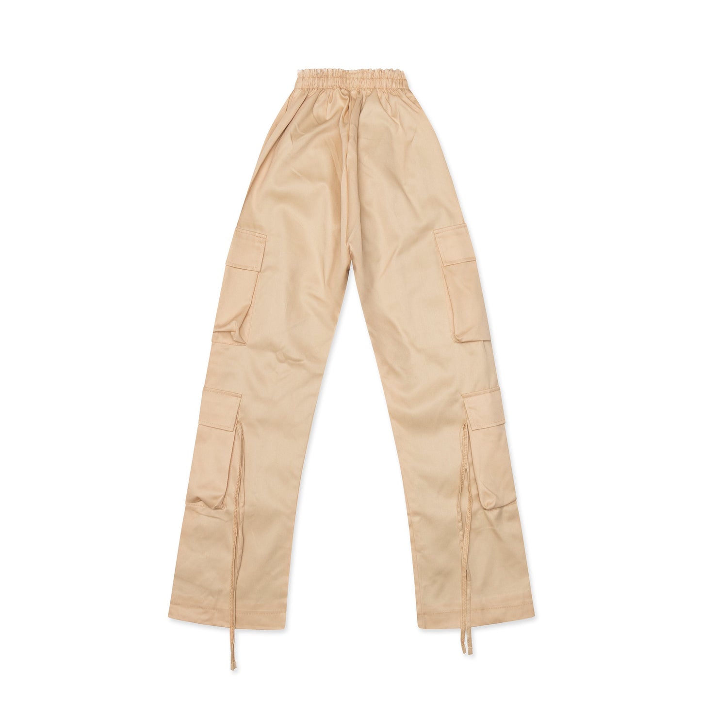 V Cut Khaki Pants Light Beige