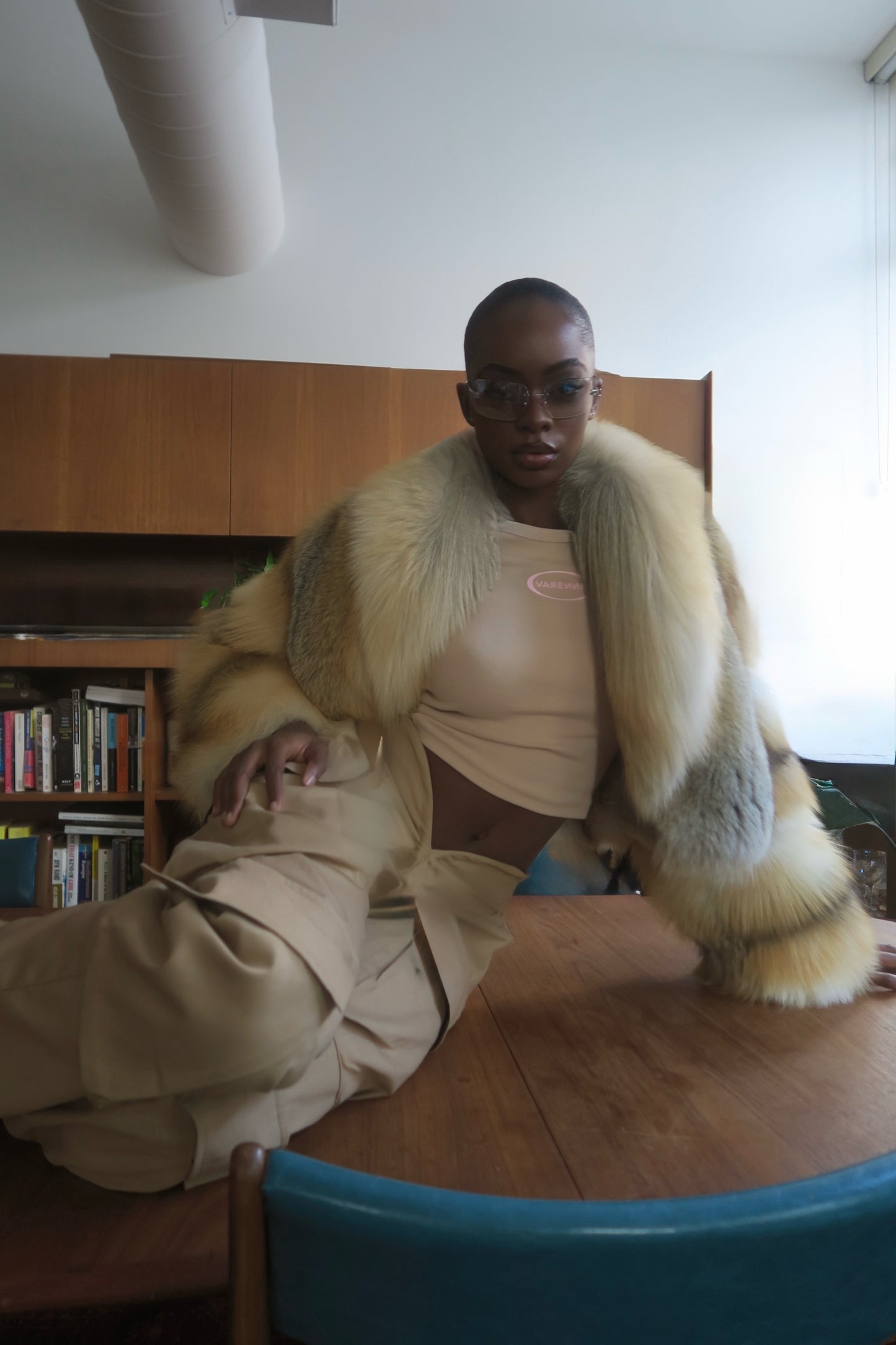 Brown Fox Fur Jacket
