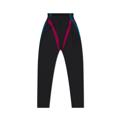 Leggings color puce con corte en V
