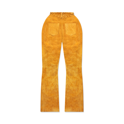 V Cut Suede Pants