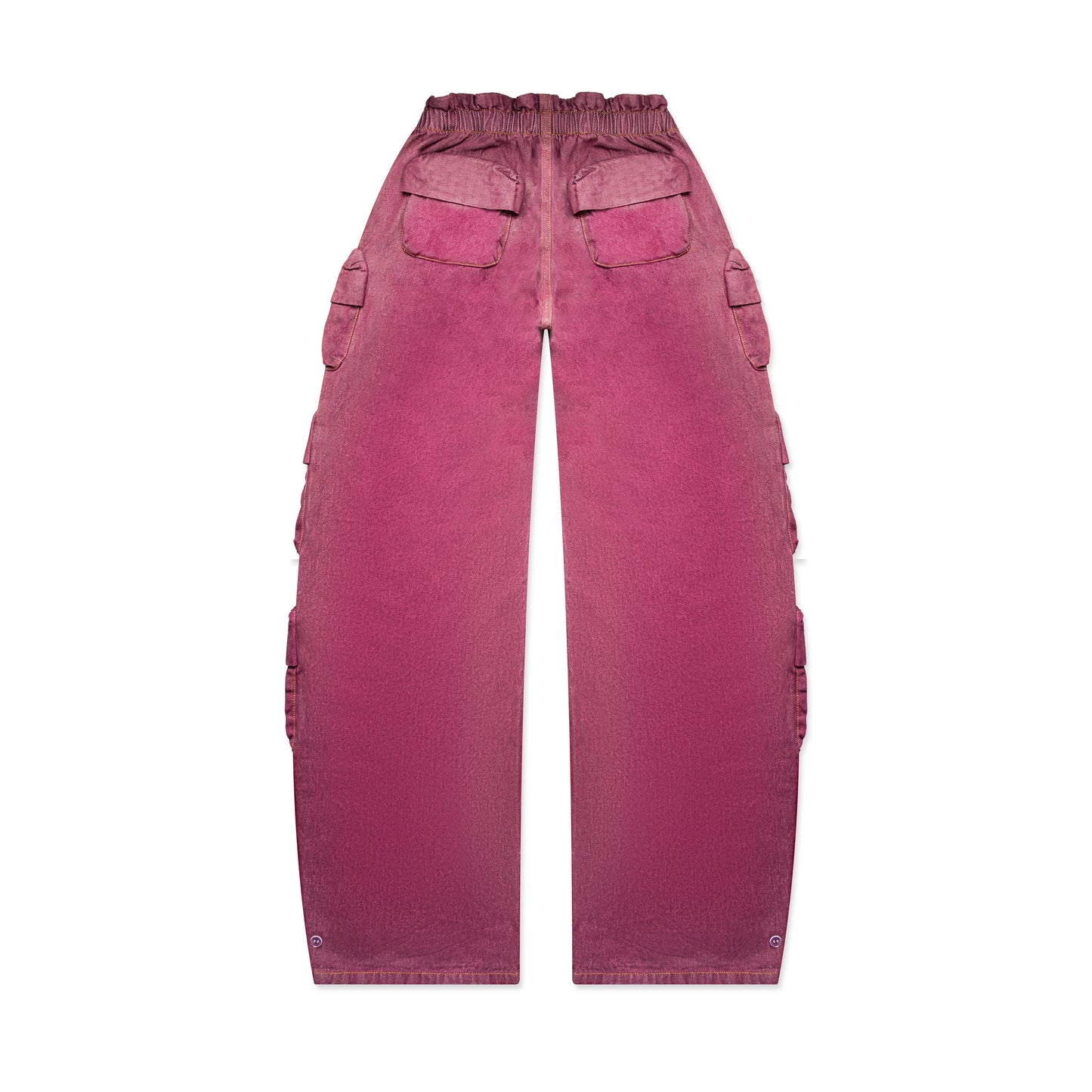 Slanted V Denim Trousers Puce