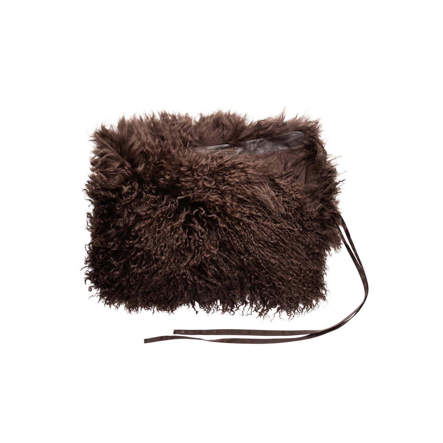 Mongolian Fur Mocha Skirt