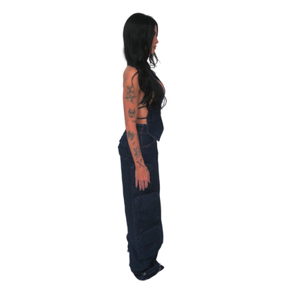 Denim Halter Blue