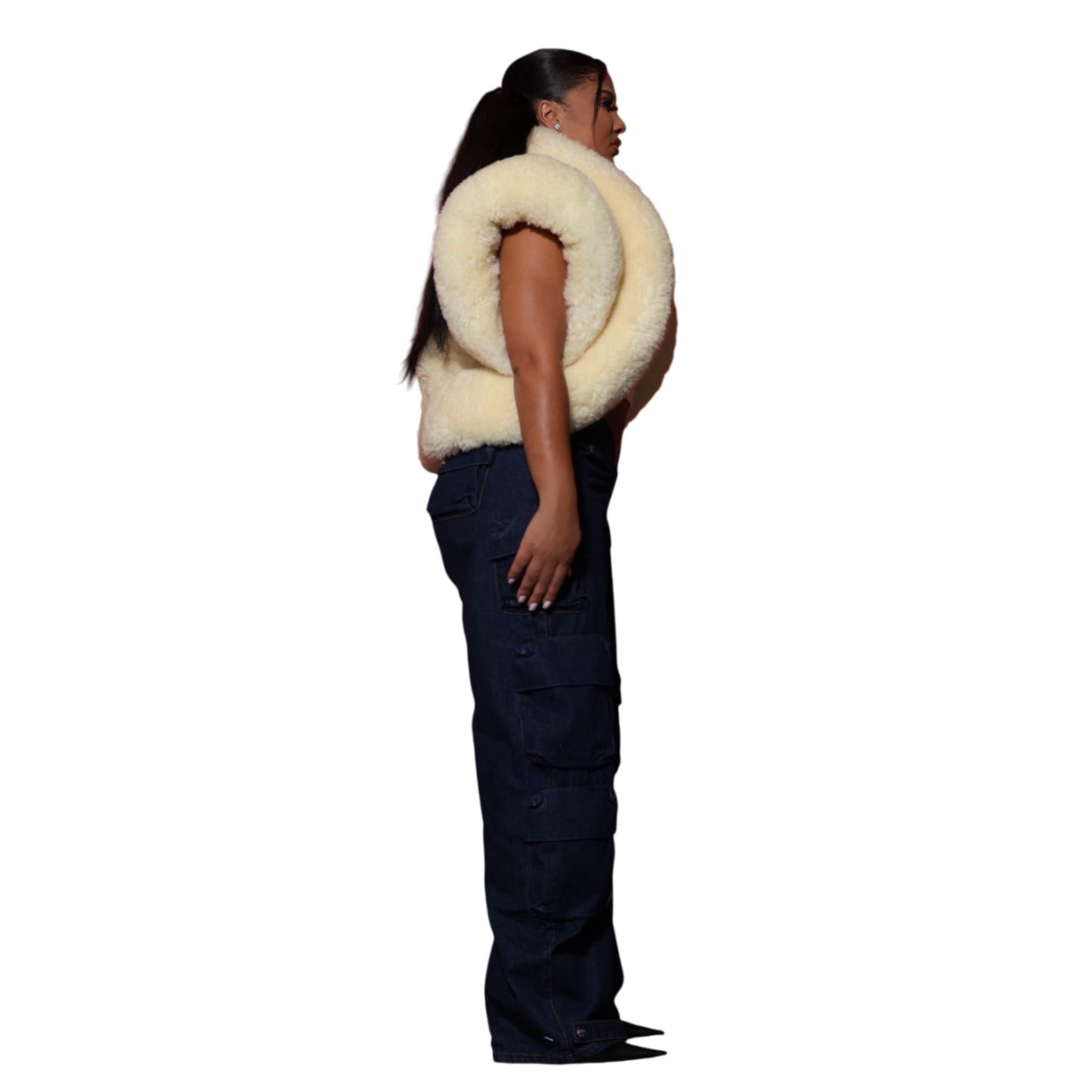 Shearling Layered Vest