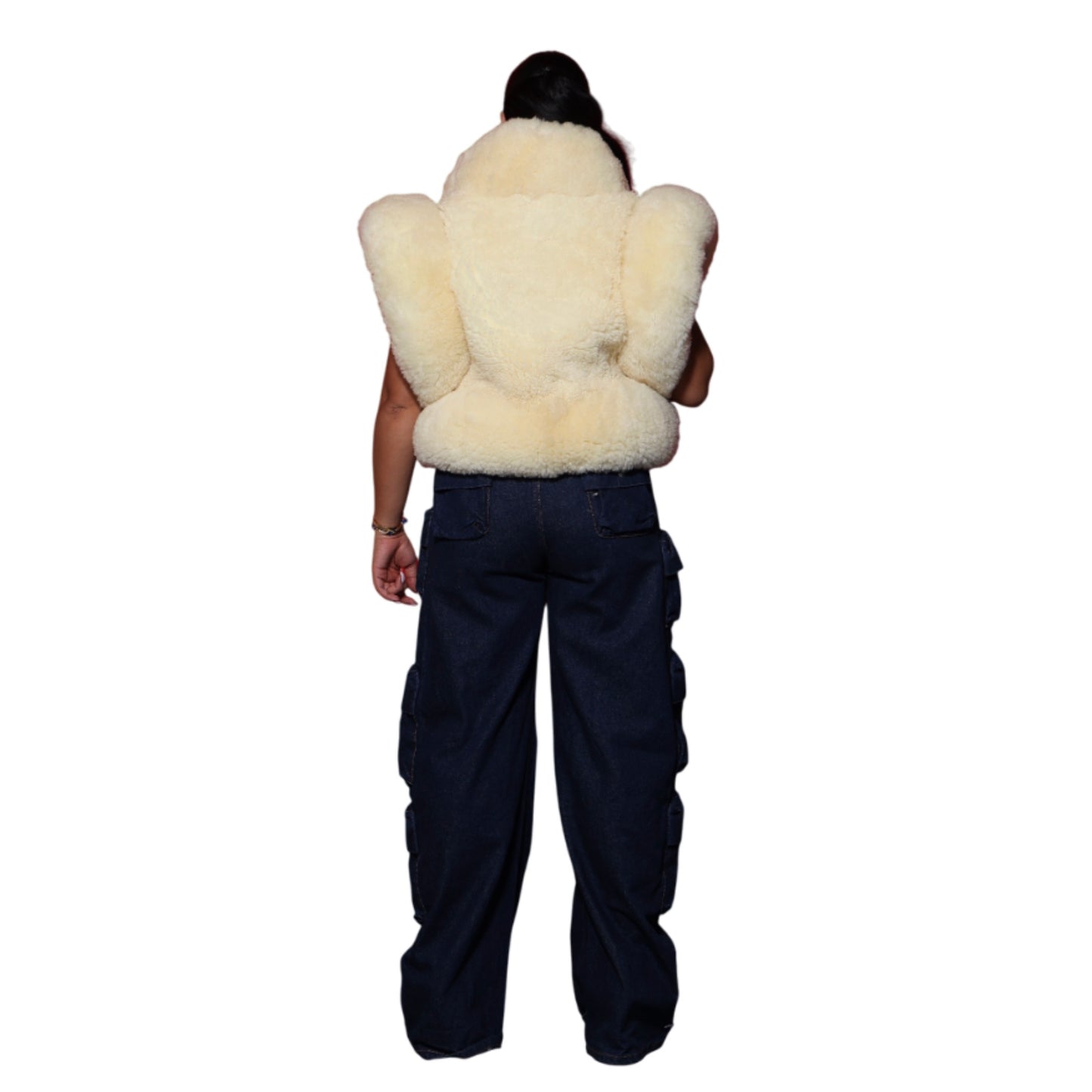Shearling Layered Vest