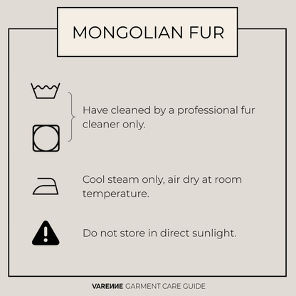 Mongolian Fur Halter Top Cream