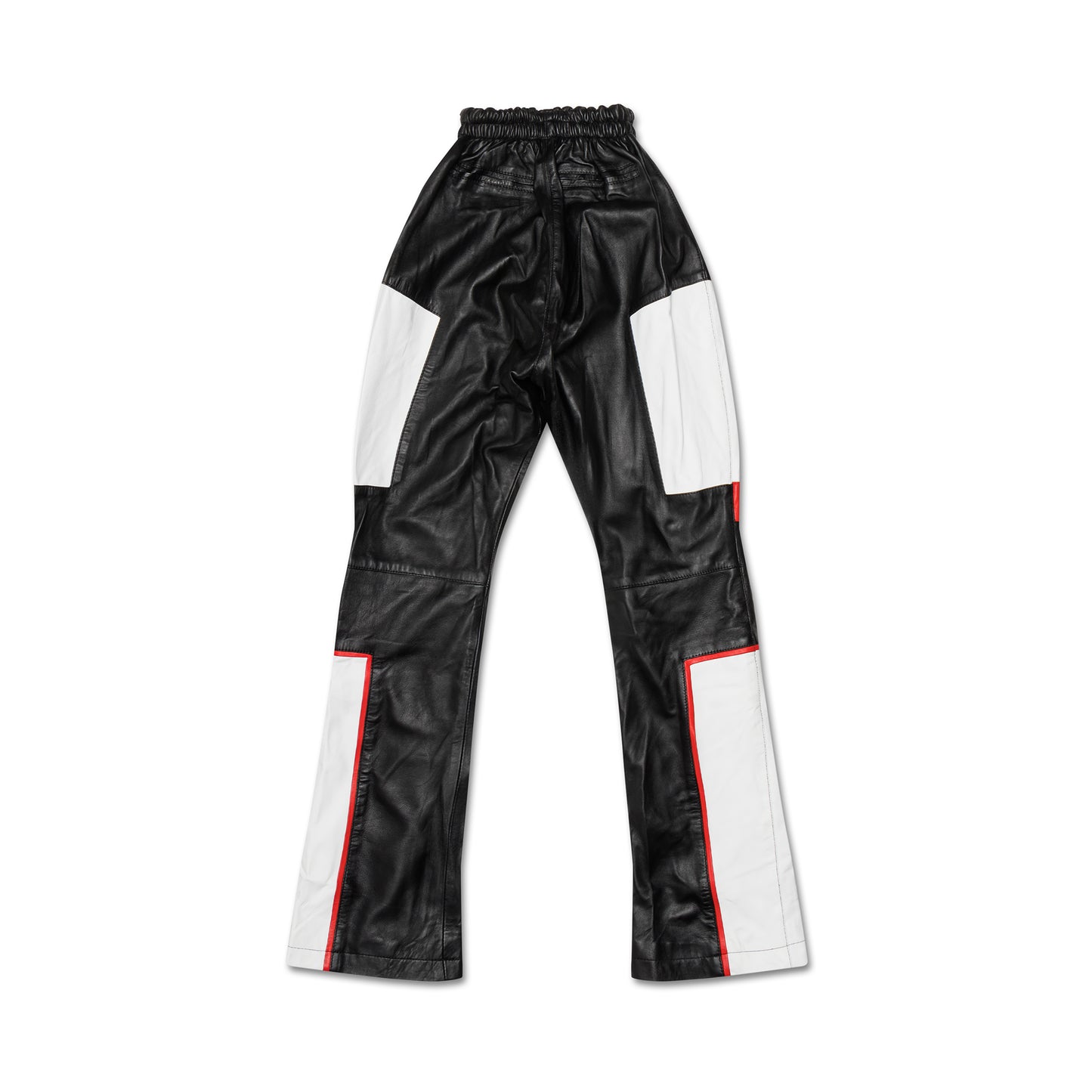 V CUT Red Moto Leather Pants