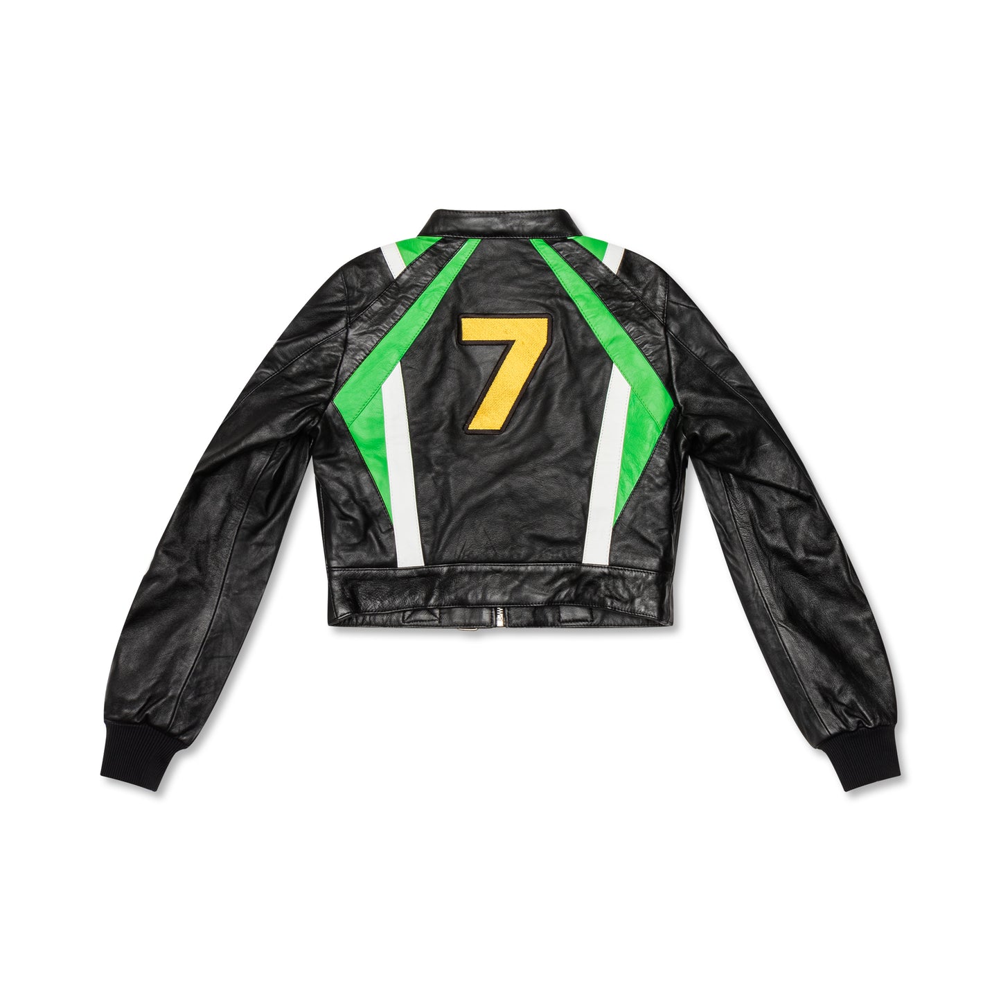 Neon Moto Leather Jacket