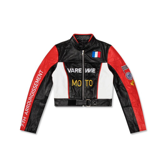 Red Moto Leather Jacket