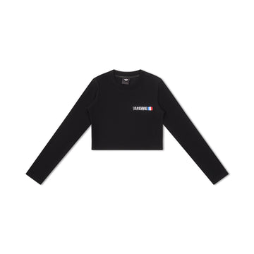 Cropped Long Sleeve Black