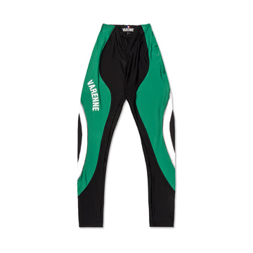 V Cut Green Reflector Leggings