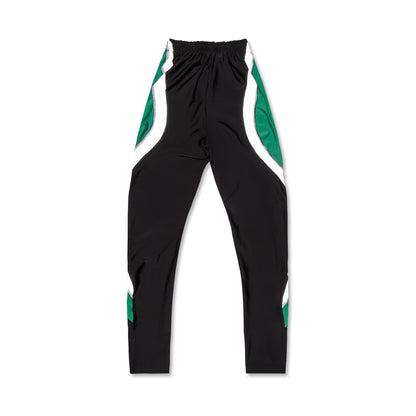 V Cut Green Reflector Leggings