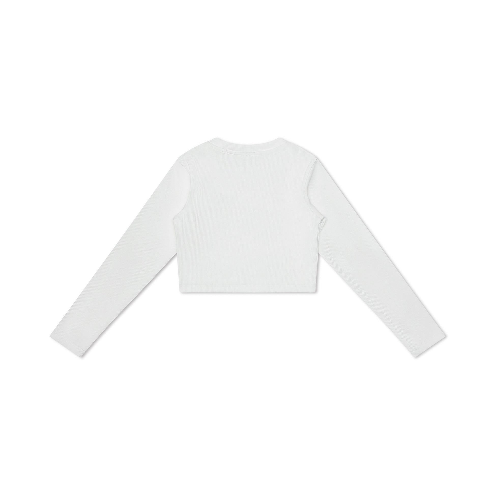 Cropped Long Sleeve White