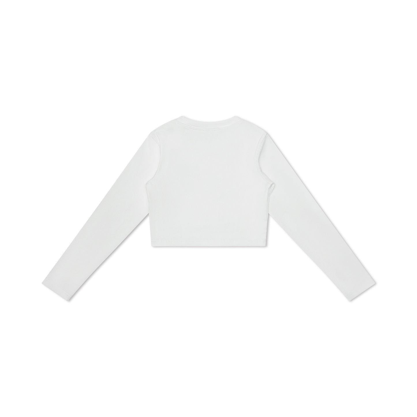 Cropped Long Sleeve White