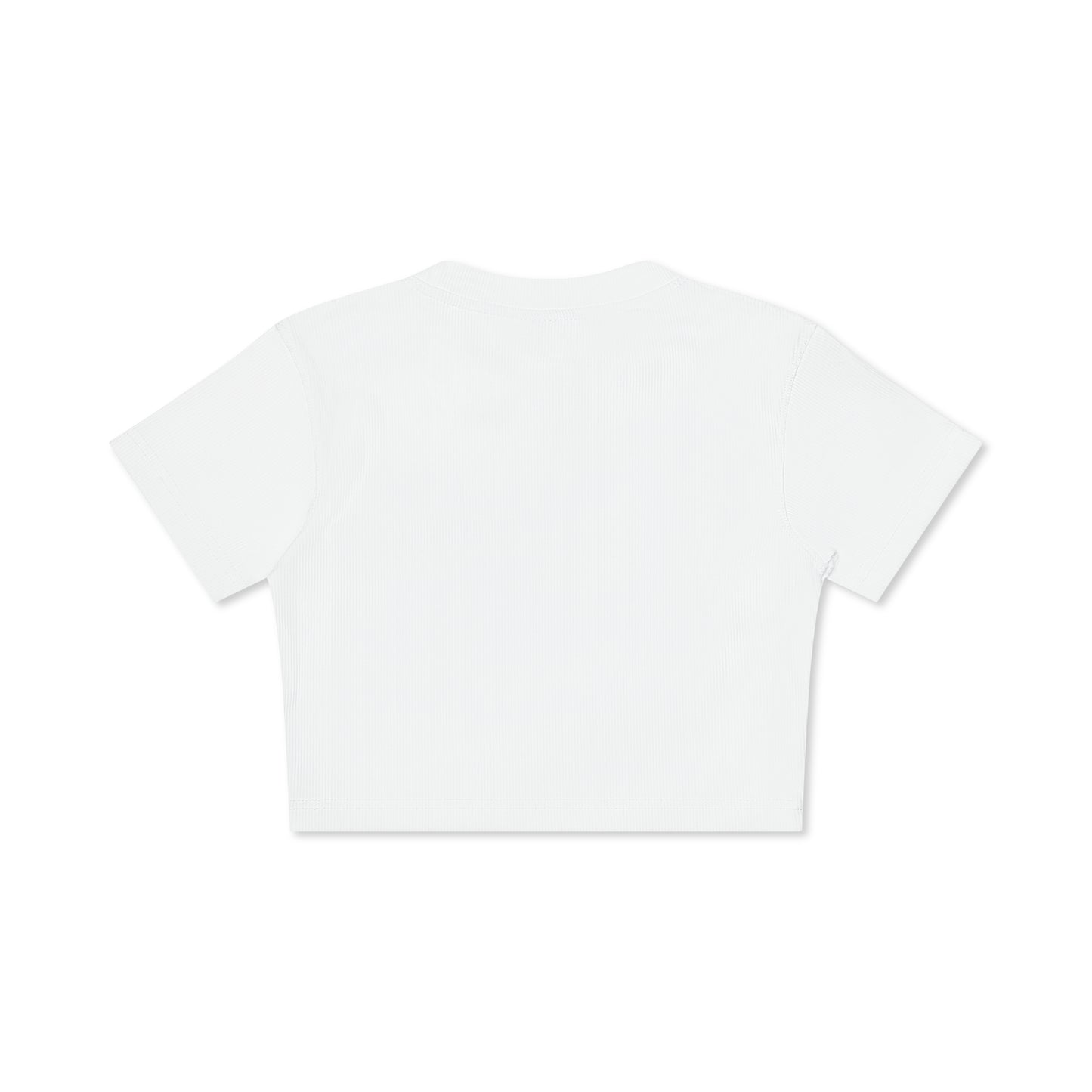 Cropped Short Sleeve White
