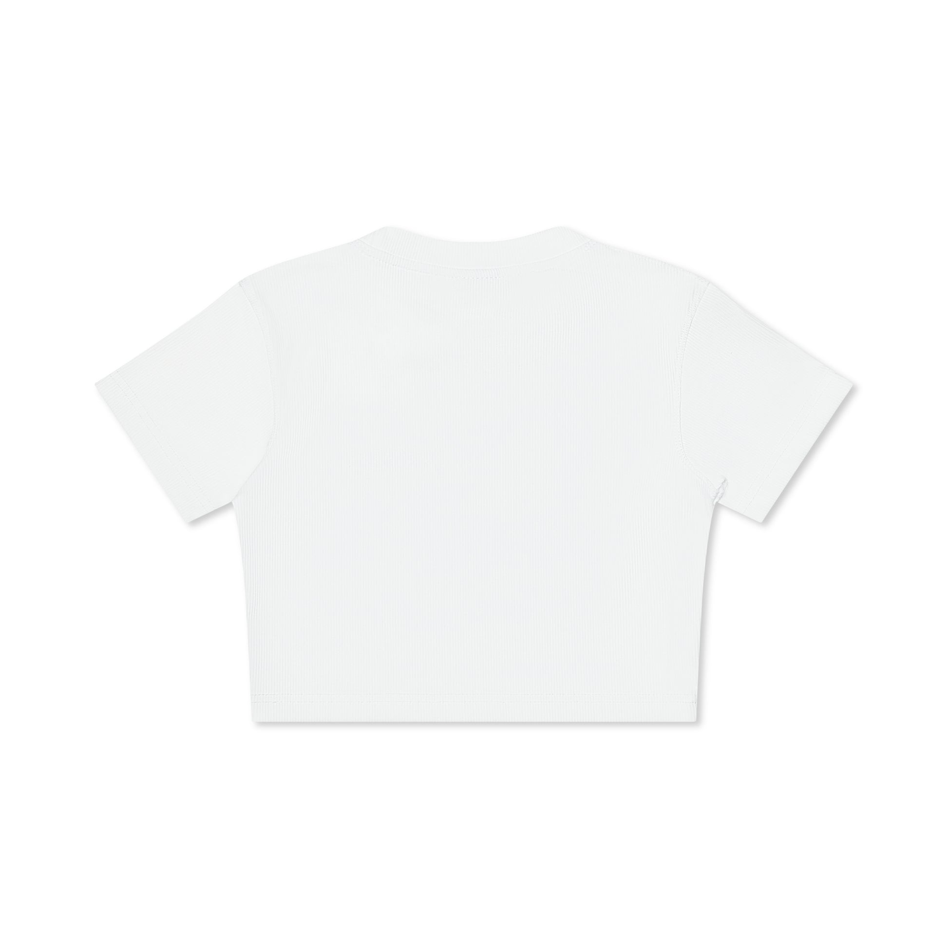 Cropped Short Sleeve White