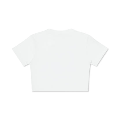 Cropped Short Sleeve White