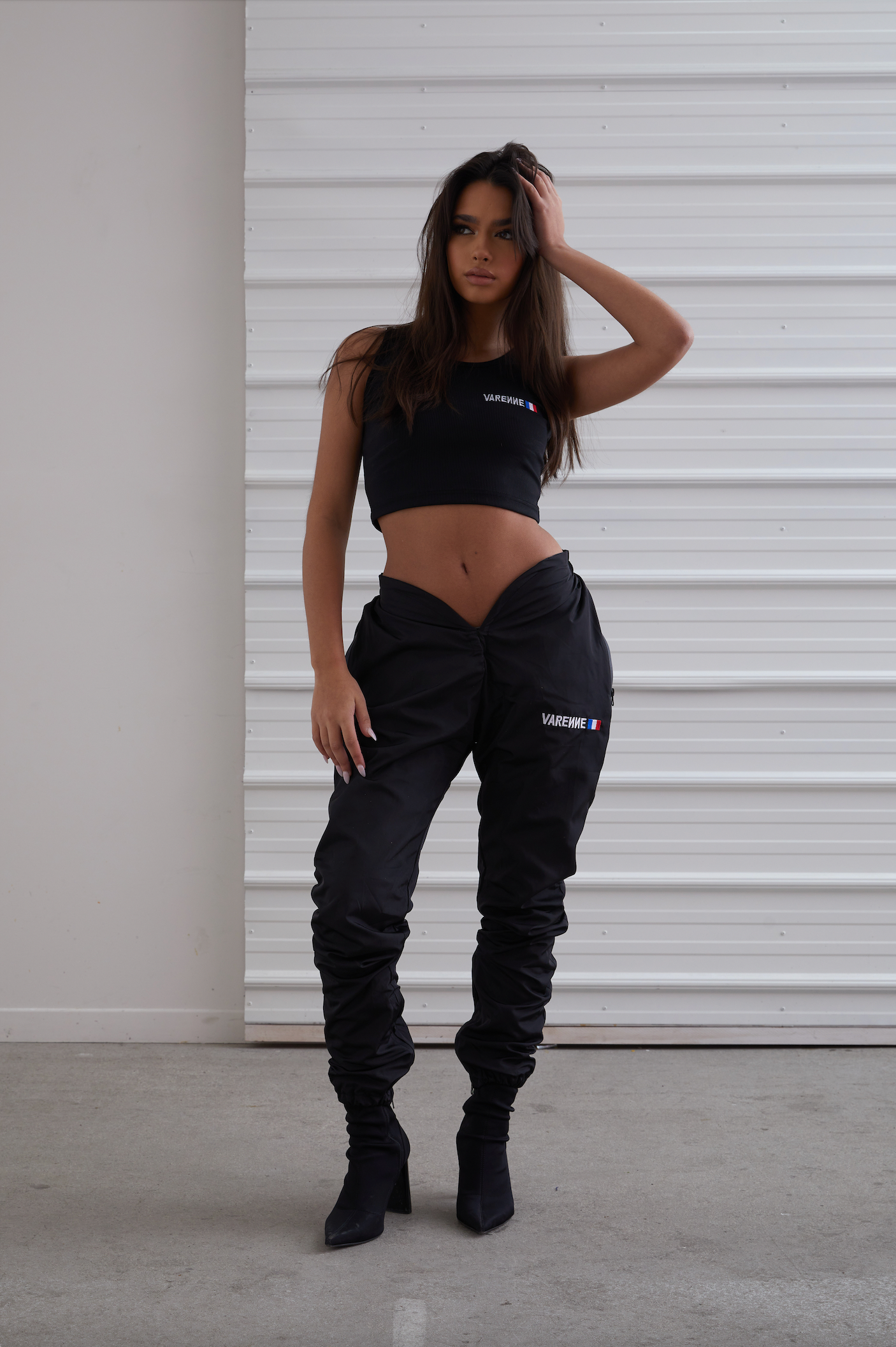 Cropped Tank Black